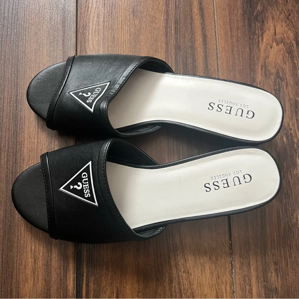 Guess Black Slide Heels – Size 9 - Picture 5 of 10